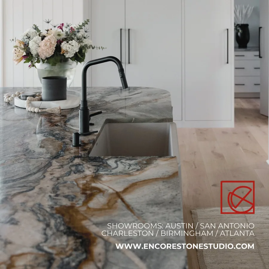 Lookbook Vol. 1, page 28: SHOWROOMS: AUSTIN / SAN ANTONIO CHARLESTON / BIRMINGHAM / ATLANTA WWW.ENCORESTONESTUDIO.COM