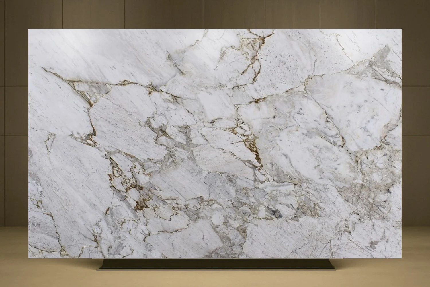 Calacatta Michelangelo honed marble slab