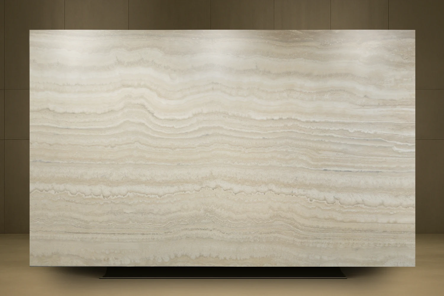 Travertino Alabastrino honed slab