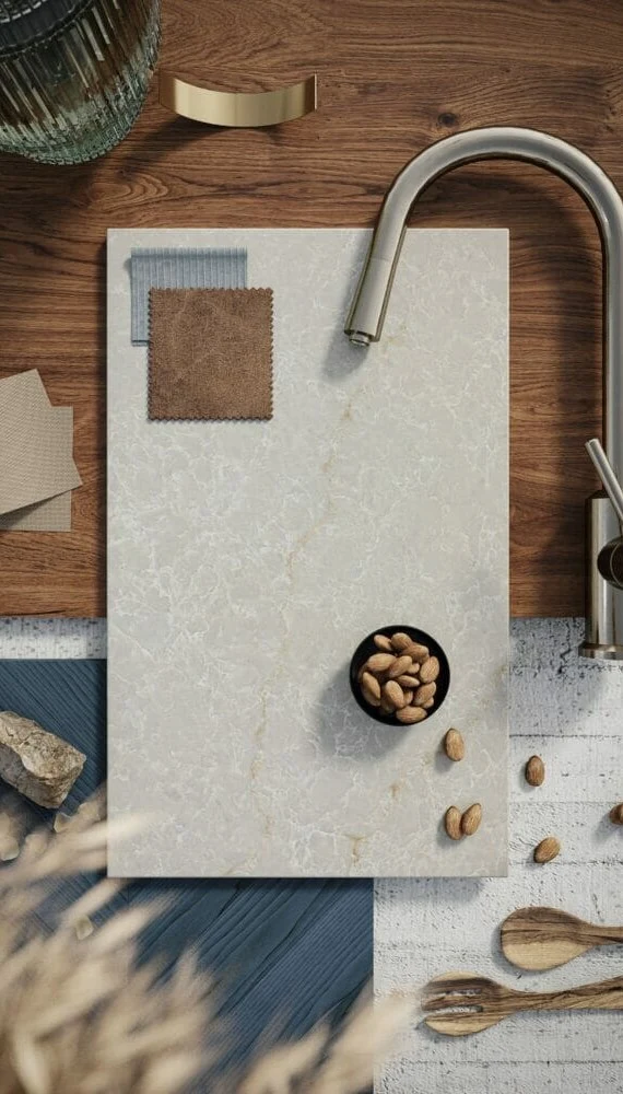 Quartz in place