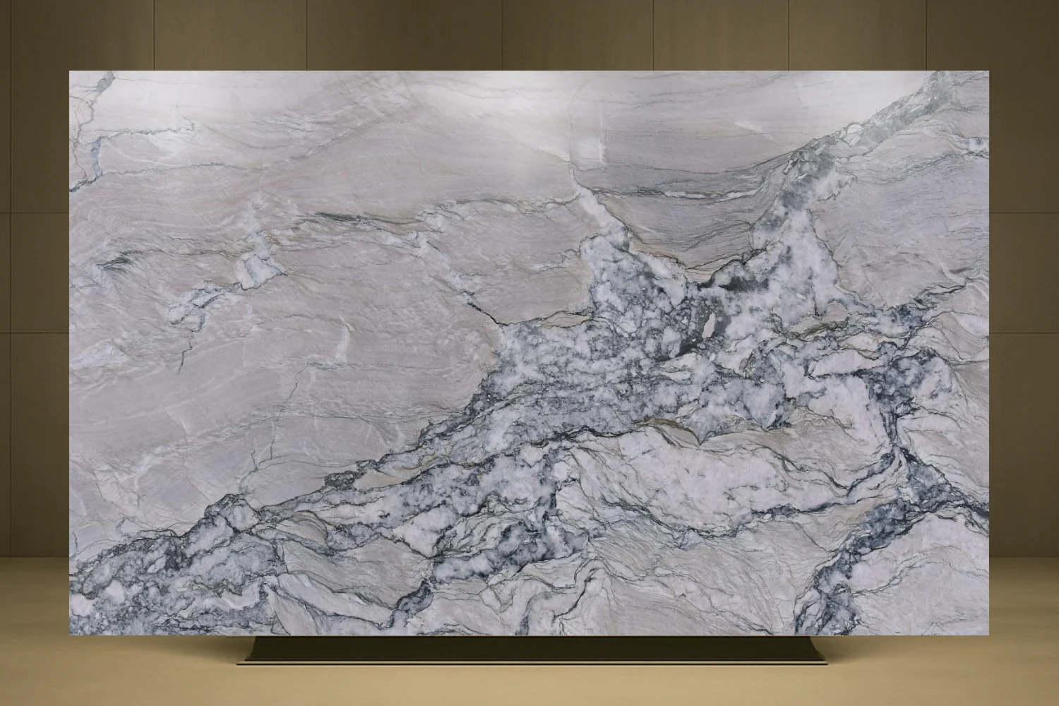 Poseidon polished quartzite slab