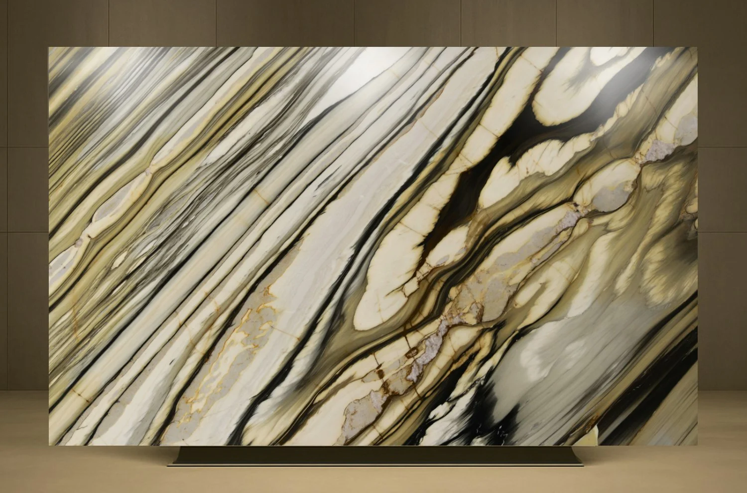 Calacatta Fabricotti polished marble slab